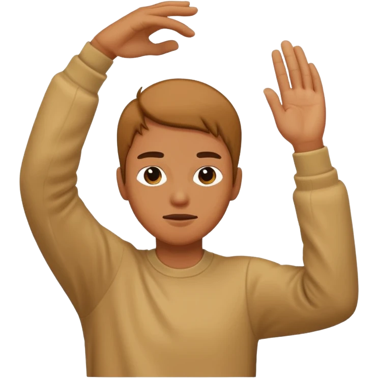 a person dabbing  emoji