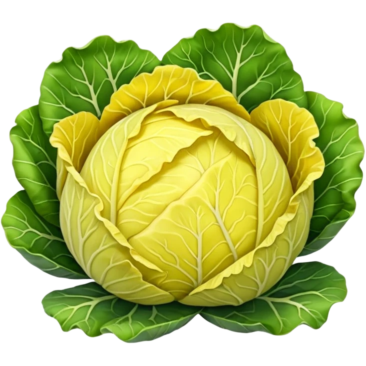 Yellow cabbage emoji