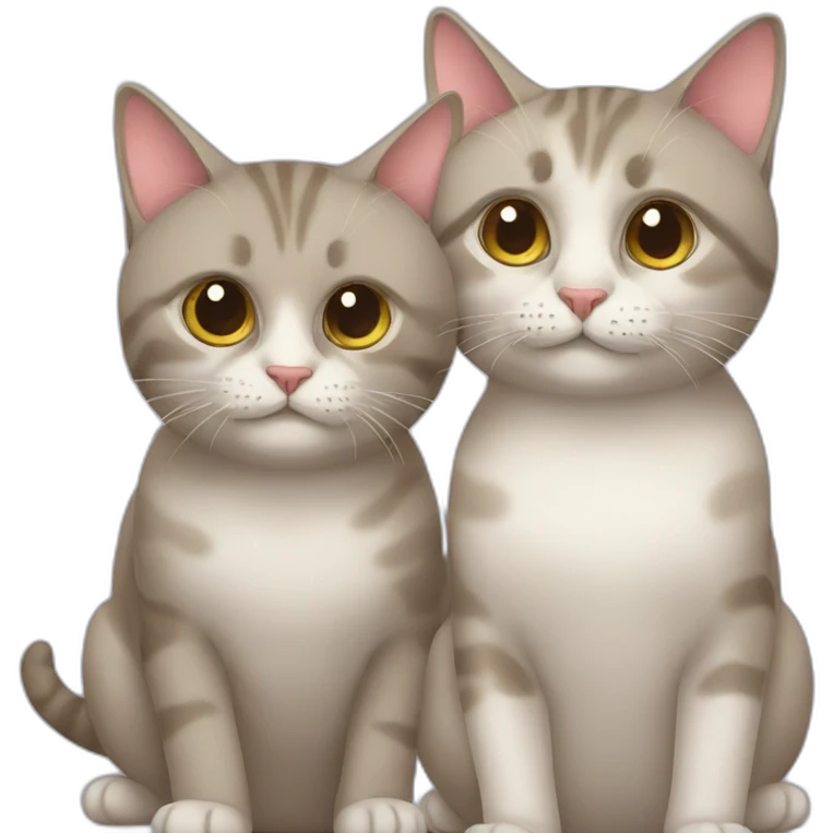 two cats emoji
