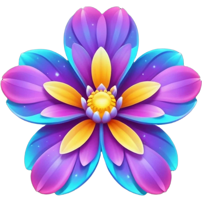 Space Petalled Flower emoji