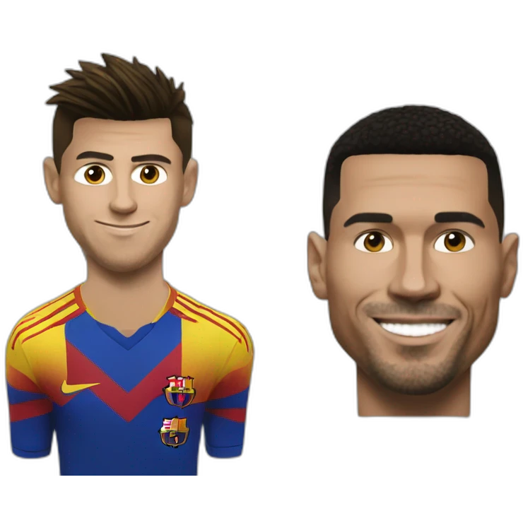 Ronaldo sur messi emoji