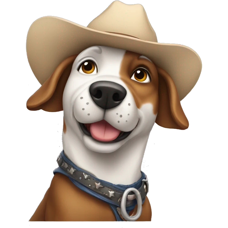 Cowboy dog emoji