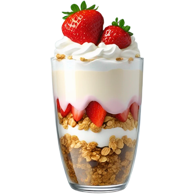 Strawberry parfait  emoji