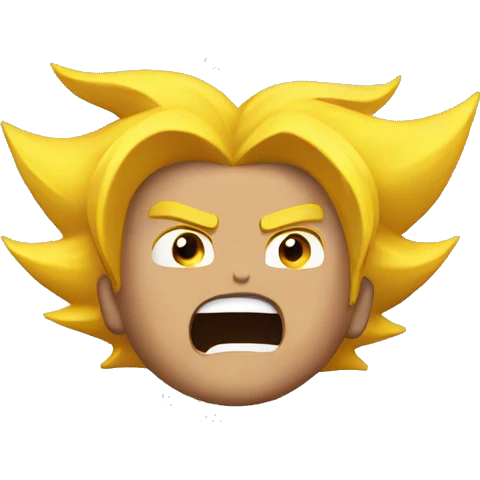 aNIMATED EMOJI OF SUPERSAYAN emoji