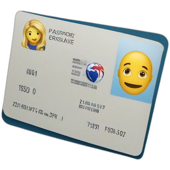 Passport français is card emoji