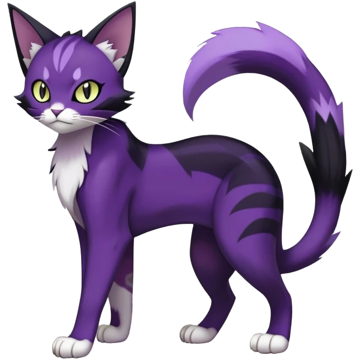 Purrloin-Delcatty-Pokémon-Fakémon-hybrid-creature (full body) emoji