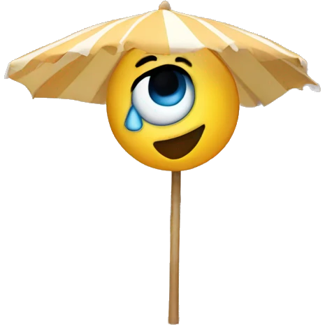Salty beach emoji