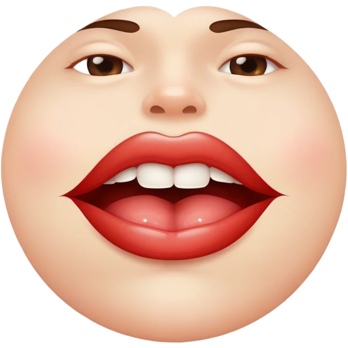 Lip bite emoji
