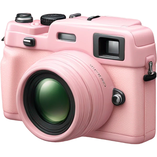 Light pink fujifilm camera emoji