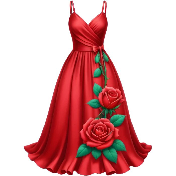 red rose dress no body emoji