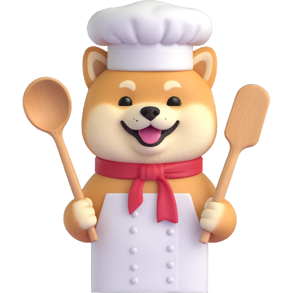 shiba inu cooking emoji