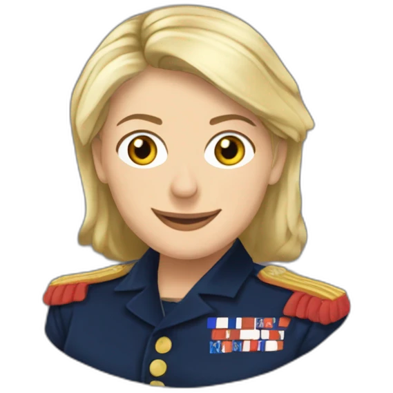 Marine Lepen présidente de la république française emoji