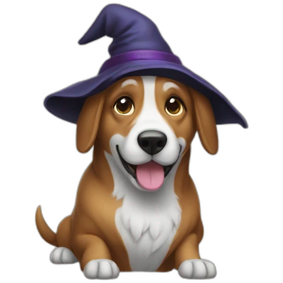 Chien sorcier emoji