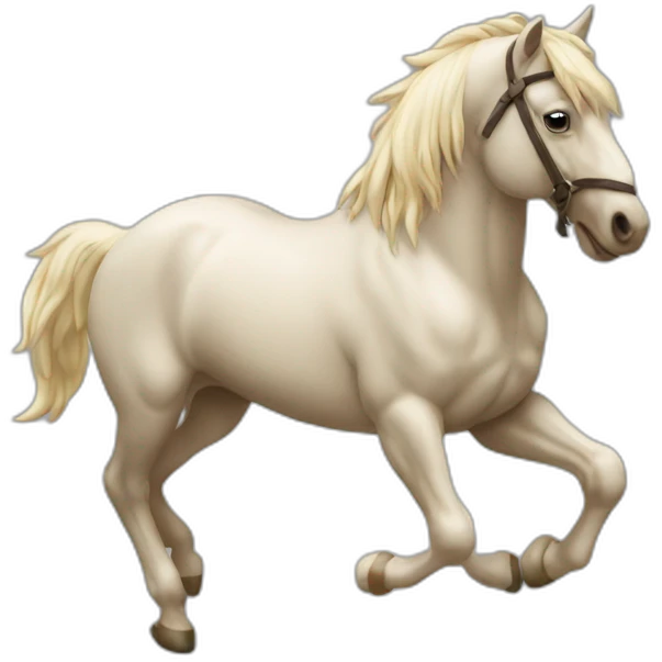 cheval qui saute emoji