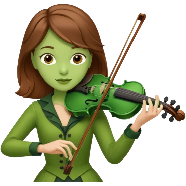 GREEN HULK FEMALE VIOLINIST emoji