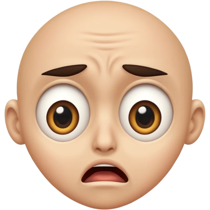 😱 — frightened face (wide-open eyes and mouth, expression) emoji