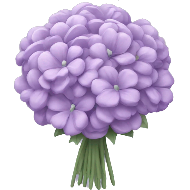 Pastel purple bouqet emoji