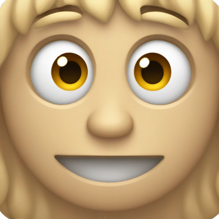 Smiling face with YT eyes emoji