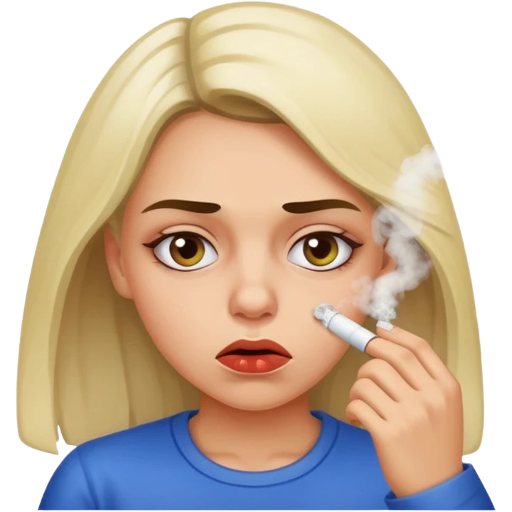 a girl snorting cocaine emoji
