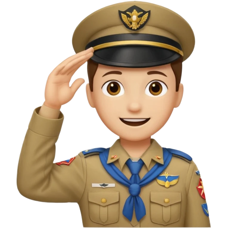 saludo scout emoji