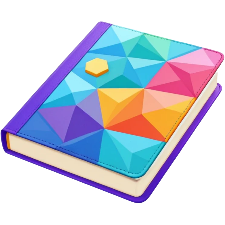 low poly JOB BOOK emoji