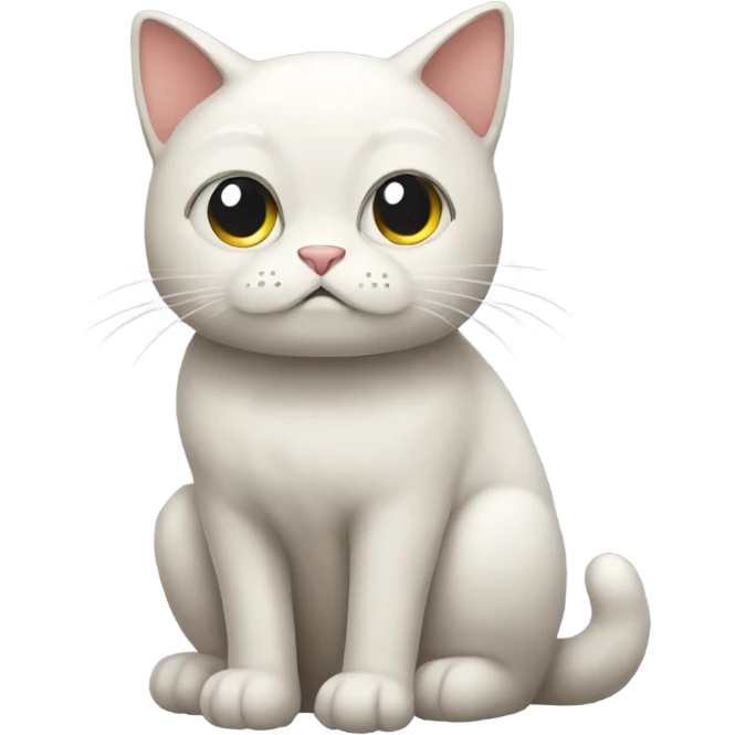 sad cat full body side view emoji