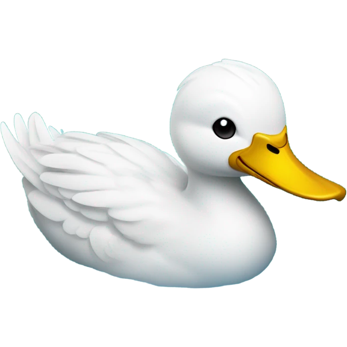 Duck drinking water  emoji