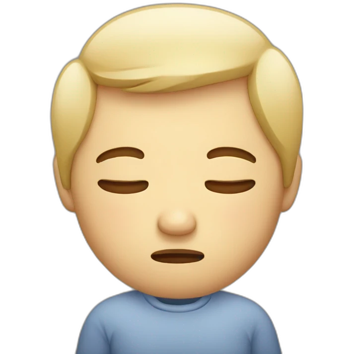 Sleepy emoji