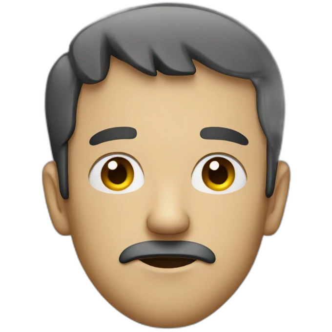 a man with baggy eyes and tired emoji