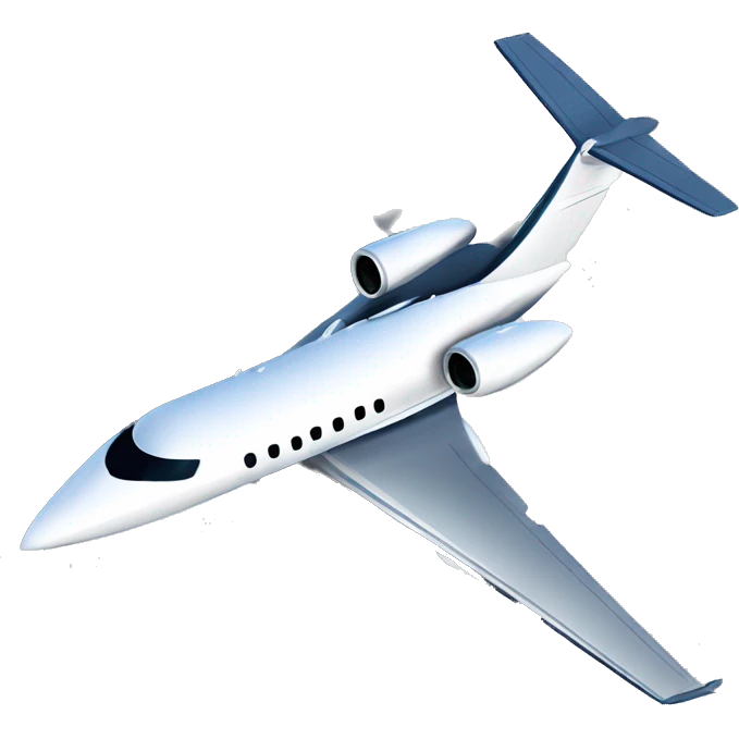 private jet front view emoji