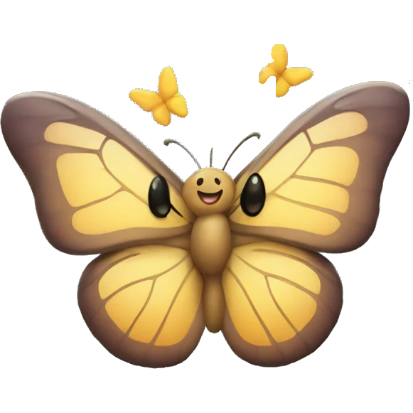 Smiley with Butterfly emoji