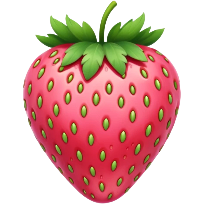 Pink strawberry emoji