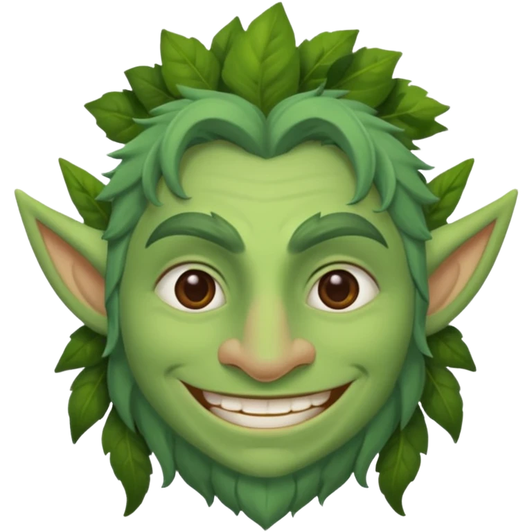 smiling green firbolg emoji