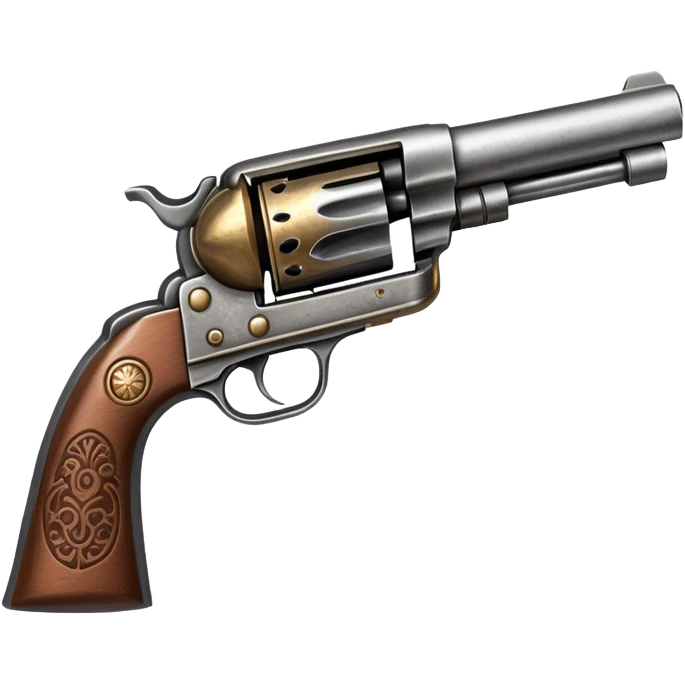 Old west revolver pistol emoji