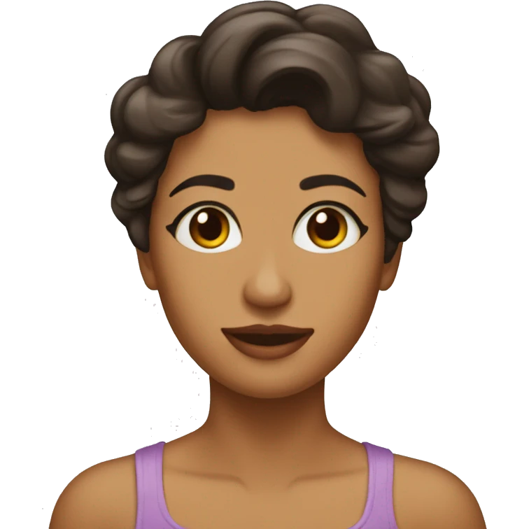 Confeiteira morena  emoji