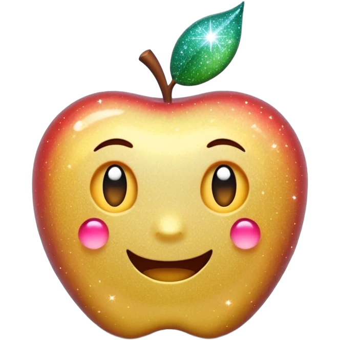 3D Apple-style emoji of fine, tiny glitter dust, sparkling brightly like magical dust. Small particles, glossy, smooth, soft shadows, white background.

 emoji