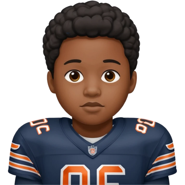 Black kid chicago bears fan emoji