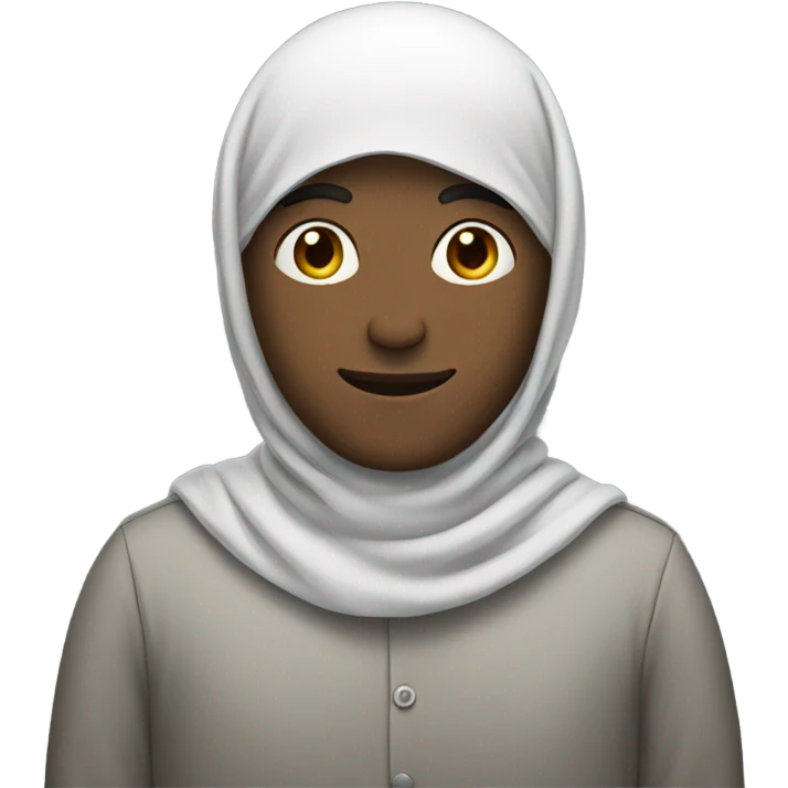 Gay man wearing a hijab emoji