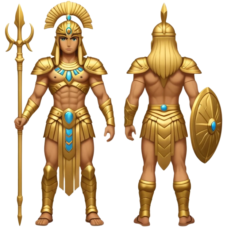 fullbody annunaki enki front and back emoji