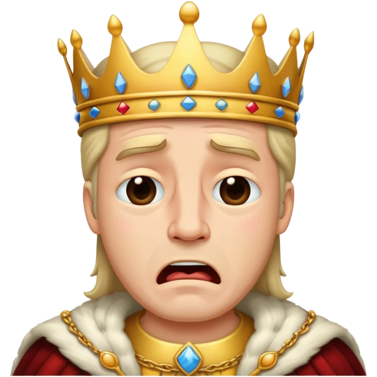 King crying emoji