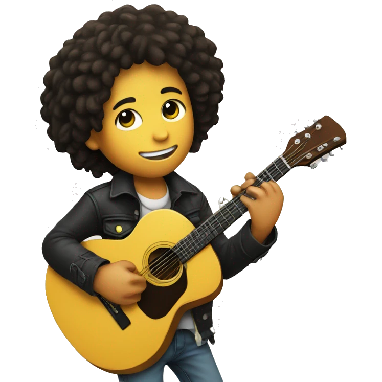 body Bob marley kid with guitar emoji