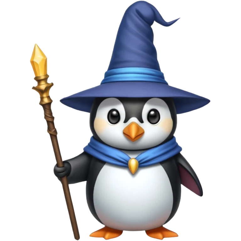 Penguin Wizard emoji