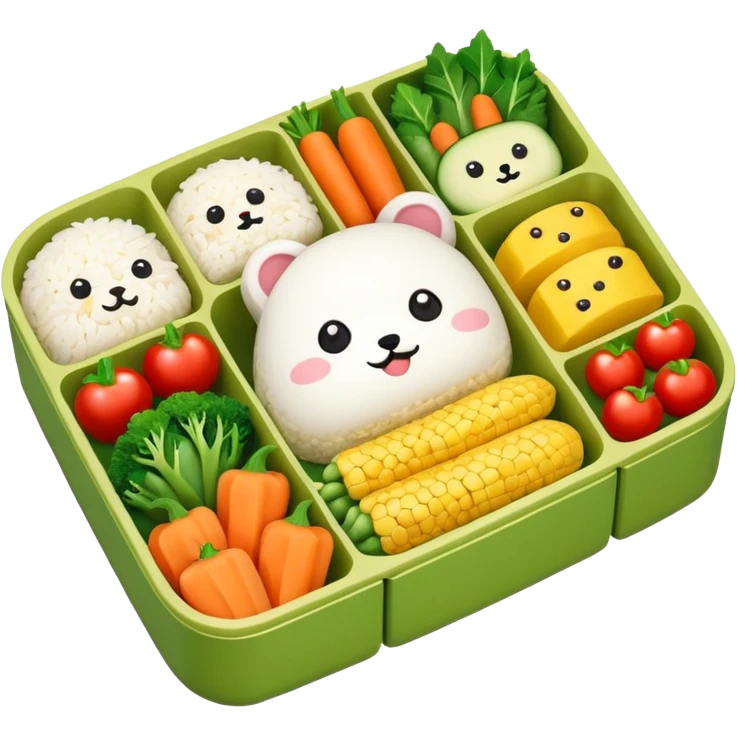a cute bento emoji