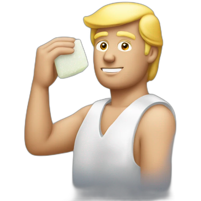 trump-holding-soap emoji