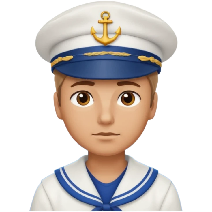 моряк наблюдающий  за морем уверенный в себе emoji