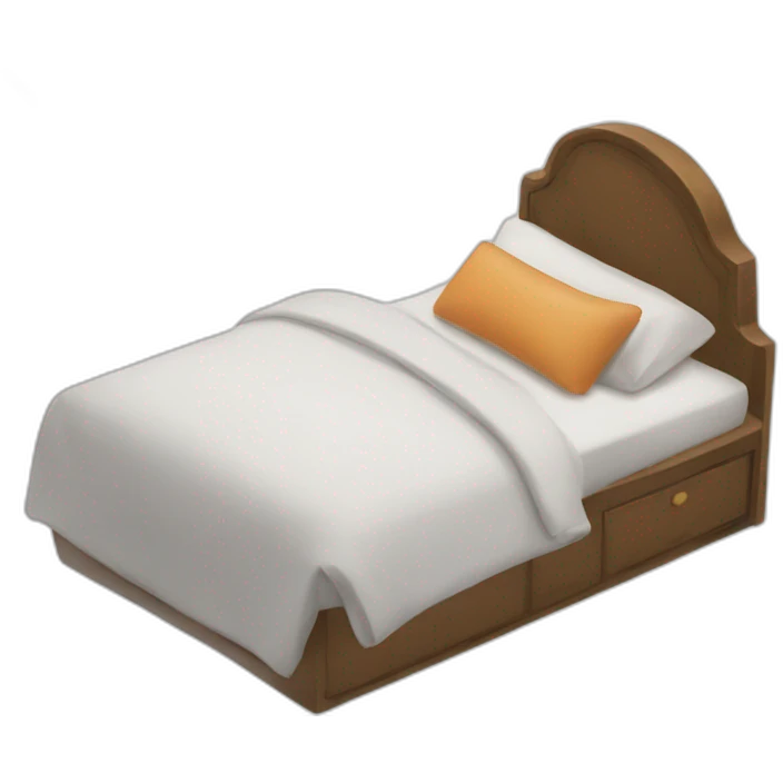 Bed in eiffel tower emoji