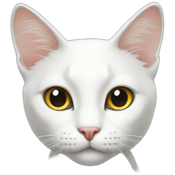 white thin cat emoji