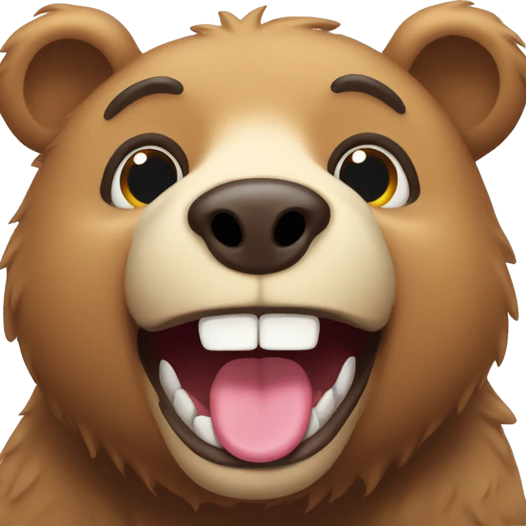 bear with tongue out emoji
