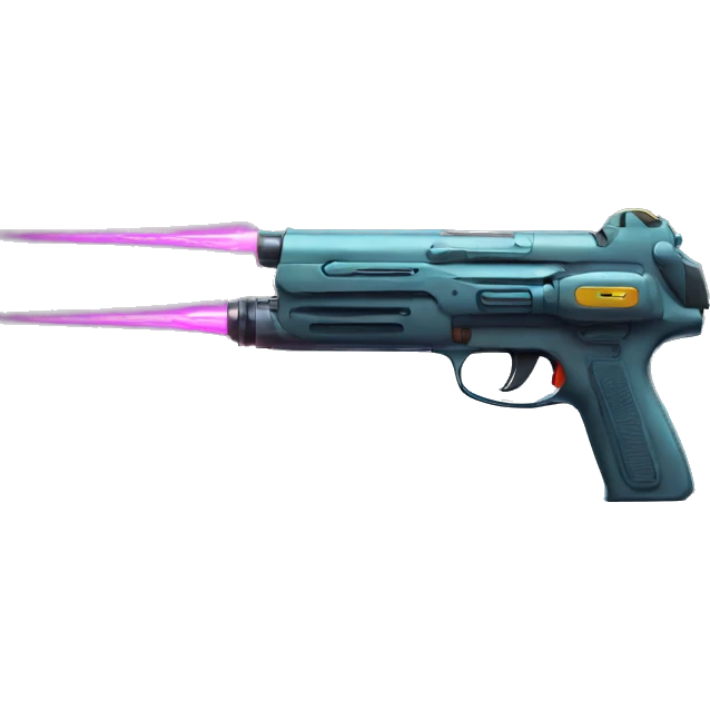 Laser gun emoji