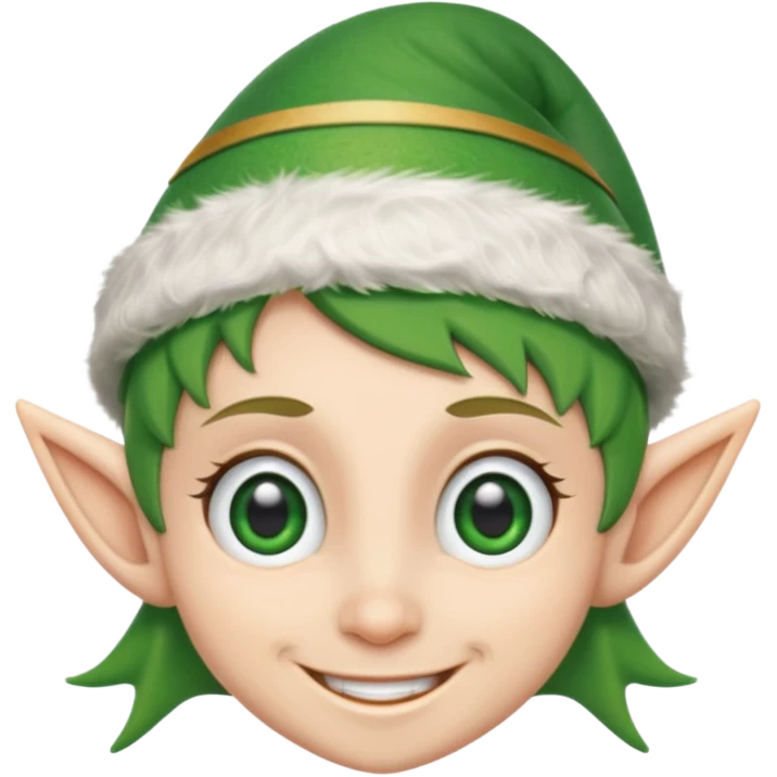 christmas elf head emoji